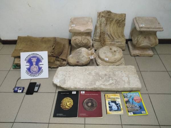 Σύλληψη 57χρονου στην Καλαμάτα για αρχαιοκαπηλία (φωτογραφίες)