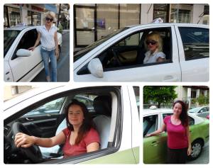 Γυναίκες οδηγοί σε ταξί της Καλαμάτας