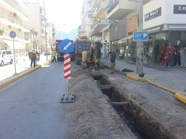 Καλαμάτα: Συνεχίζονται  τα έργα ύδρευσης στη Βασ. Γεωργίου