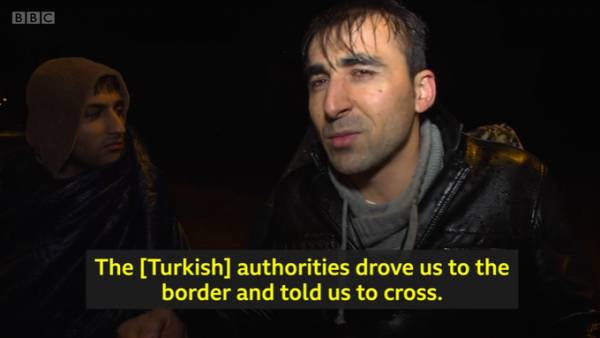 «Οι τουρκικές Αρχές μας έφεραν στον Έβρο» - Οδοιπορικό του BBC στα ελληνοτουρκικά σύνορα (Βίντεο)