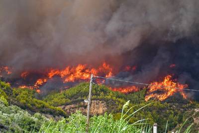 Ηλεία: Ξεκίνησαν να επιχειρούν τα εναέρια πυροσβεστικά μέσα στην Αρχαία Ολυμπία (βίντεο)