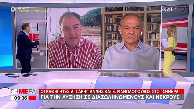 Σαρηγιάννης: Μέχρι 8.000 κρούσματα και πάνω από 60 θάνατοι την ημέρα στα τέλη Σεπτέμβρη (Βίντεο)