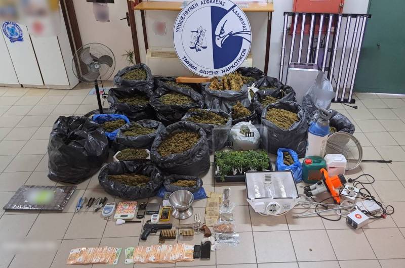 Δύο συλλήψεις για 90 κιλά χασίς και 385 δενδρύλλια από τη Δίωξη Ναρκωτικών Καλαμάτας (βίντεο-φωτογραφίες)