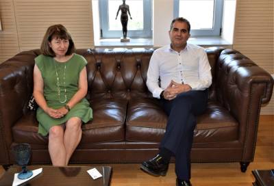 Με τη νέα αερολιμενάρχη συναντήθηκε ο δήμαρχος Καλαμάτας