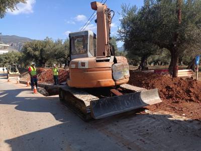 Εργασίες σε δίκτυα αποχέτευσης ακαθάρτων από τη ΔΕΥΑ Καλαμάτας