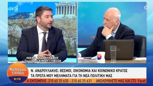 Ανδρουλάκης: Απέτυχαν οι κ.κ. Μητσοτάκης και Τσίπρας (Βίντεο)