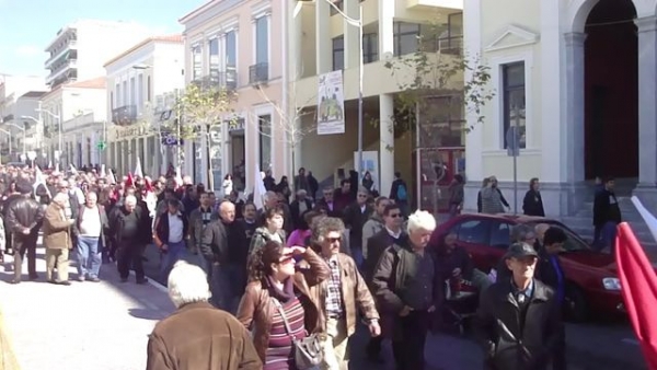 Βίντεο από την πορεία του ΠΑΜΕ στην Καλαμάτα