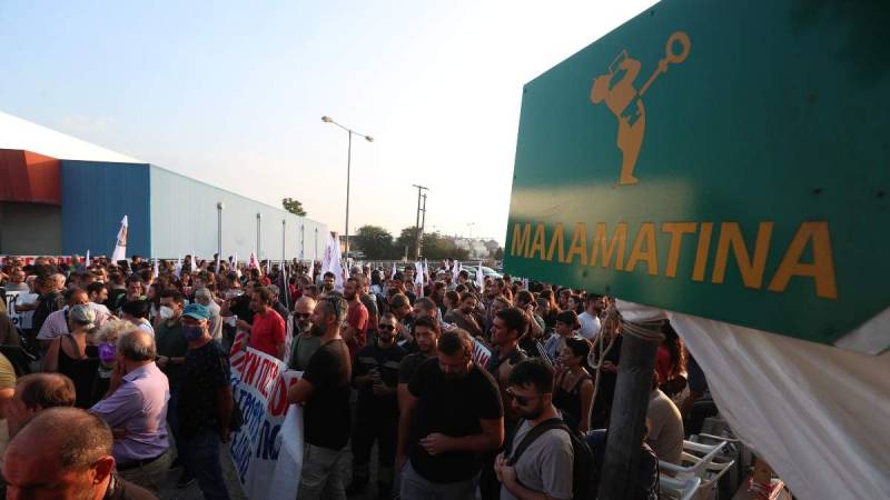 Συνεχίζονται οι κινητοποιήσεις εναντίον των απολύσεων στην Μαλαματίνα (βίντεο)