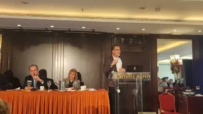 Ο Βασιλόπουλος στη συνέλευση της Ένωσης ΔΕΥΑ