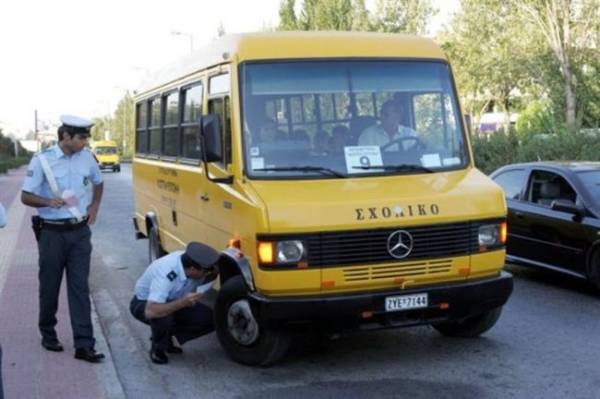 Θεσσαλονίκη: Έλεγχοι σε σχολικά λεωφορεία
