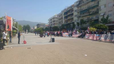 Μεγάλη συμμετοχή στην συγκέντρωση του ΠΑΜΕ για την Πρωτομαγιά (βίντεο)