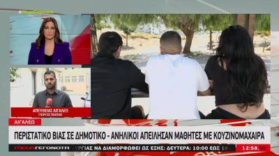 Περιστατικό βίας σε δημοτικό σχολείο- Ανήλικοι απείλησαν μαθητές με κουζινομάχαιρα (βίντεο)