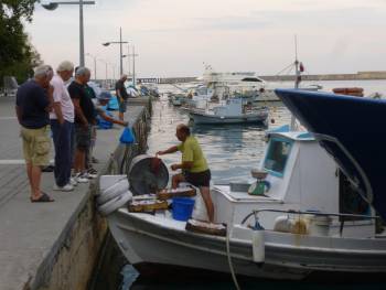 Πρωινή εικόνα από το λιμάνι της Καλαμάτας