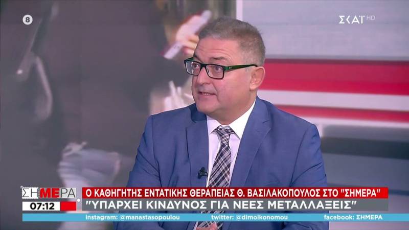 Βασιλακόπουλος: Δύσκολα τα Χριστούγεννα - Με τους αρνητές θα τελειώσουμε με τον ιό με πάρα πολλές απώλειες (Βίντεο)