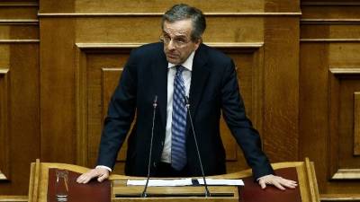 Αντώνης Σαμαράς: Ταπεινωτικός συμβιβασμός, ανιστόρητη σύμπλευση Παυλόπουλου - Τσίπρα