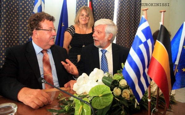  Επίσκεψη στην Περιφέρεια Πελοποννήσου του Αναπληρωτή Υπουργού Εργασίας και Εντεταλμένου της Ελληνογερμανικής Συνέλευσης Hans-Joachim Fuchtel 