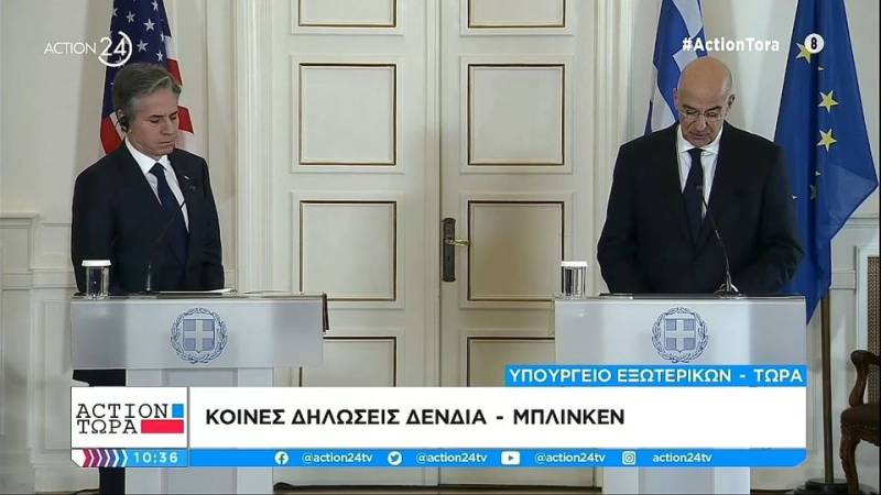 Κοινές δηλώσεις Δένδια - Μπλίνκεν (βίντεο)