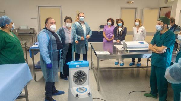 Ρομποτικό σύστημα απολύμανσης στο Νοσοκομείο Καλαμάτας (βίντεο)