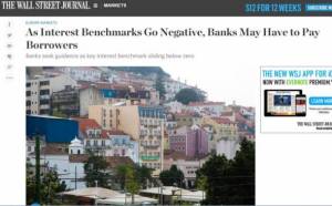 Wall Street Journal: Οι τράπεζες ίσως πρέπει να πληρώσουν τους δανειολήπτες τους