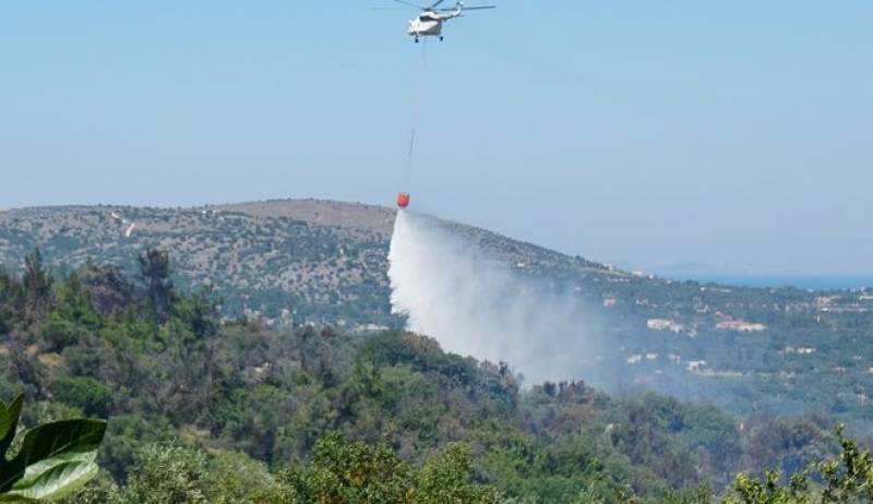 Φωτιά στον Βαρνάβα: Στο σημείο ισχυρές δυνάμεις της Πυροσβεστικής