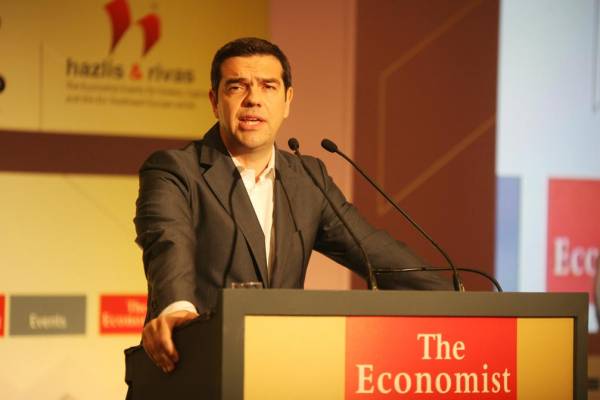 Τσιπρας στο συνέδριο Economist: &quot;Υλοποιούμε την εντολή να αλλάξουμε τα πράγματα στη χώρα&quot;
