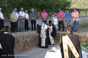 Θεμελιώθηκε ναός στο Ζευγολατειό Μαντινείας