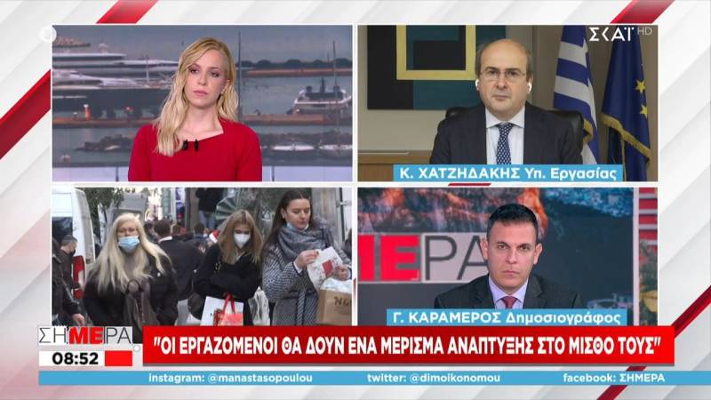 Χατζηδάκης για μέτρα στήριξης: Θα τα τροποποιούμε όταν χρειάζεται - Τι είπε για κατώτατο μισθό (Βίντεο)