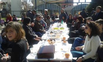 Μακαρονάδα και αερόστατο στο 13ο Δημοτικό (φωτογραφίες)