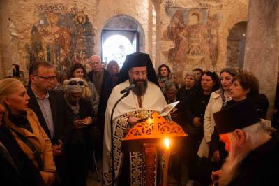Μητρόπολη Μεσσηνίας: Οι Δ’ Χαιρετισμοί στο ιστορικό Ανδρομονάστηρο (φωτογραφίες)