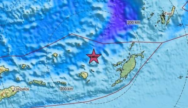 Σεισμός 7,6 βαθμών στα ανοιχτά του νησιού Άμπον - Προειδοποίηση για τσουνάμι