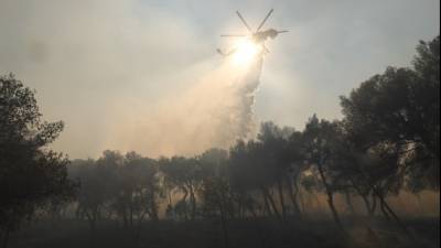 Καλύτερη η εικόνα της φωτιάς στο Παγγαίο Όρος - Οριοθετήθηκε η φωτιά στον Όλυμπο