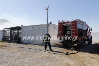 Φωτιά σε φωτοβολταϊκό πάρκο στη ΒΙΠΕ Μελιγαλά (σενάριο πυροσβεστικής άσκησης)