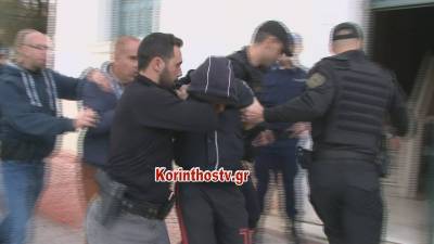 Eγκλημα στους Αγίους Θεοδώρους: Στον εισαγγελέα Κορίνθου υπό δρακόντεια μέτρα ασφαλείας οι δύο Ρομά (Βίντεο)