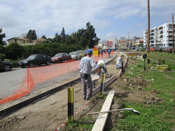 Ξεκίνησε η κατασκευή του ποδηλατόδρομου προς το νέο Δημαρχείο Καλαμάτας