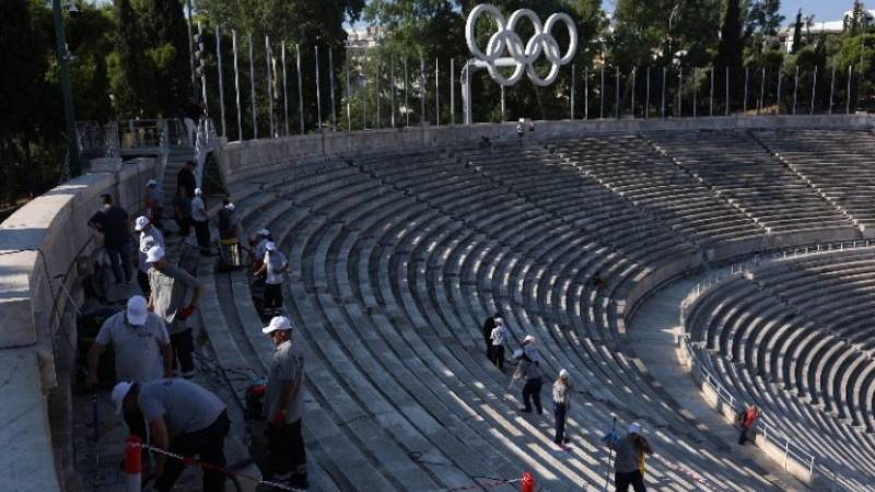 Ξεκίνησαν οι εργασίες καθαρισμού των μαρμάρων του Καλλιμάρμαρου (βίντεο)