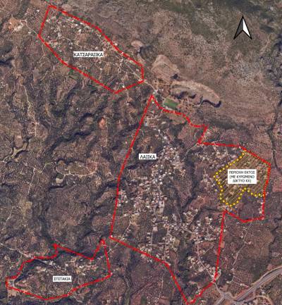 Εκκίνηση διαδικασίας Κύρωσης Κοινοχρήστου Δικτύου για τον οικισμό «Λαίικα - Σπιτάκια - Κατσαραίικα»: Βήμα προόδου για τις οικοδομικές άδειες