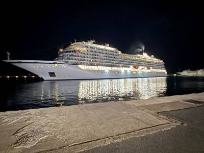 Το κρουαζιερόπλοιο «Viking Sea» στο λιμάνι της Καλαμάτας - 898 επιβάτες στην πόλη
