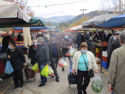 Ικανοποιητική η κίνηση στη χθεσινή λαϊκή της Καλαμάτας (βίντεο)