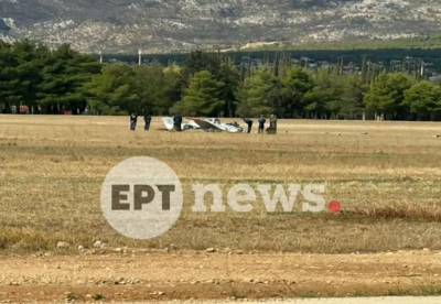 Δύο σοβαρά τραυματίες ύστερα από ατύχημα με εκπαιδευτικό αεροπλάνο στο Τατόι (βίντεο)