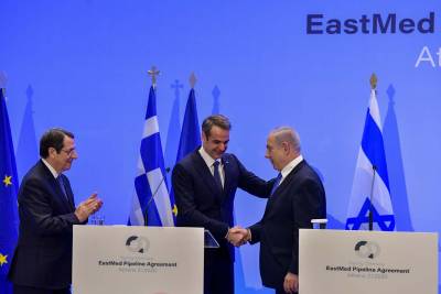 Μητσοτάκης: &quot;Η συμφωνία για τον EastMed, συμβολή στην ειρήνη και στη γεωπολιτική σταθερότητα&quot;