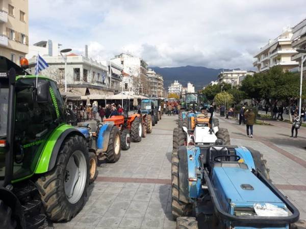 Με τα τρακτέρ στην Καλαμάτα τη Δευτέρα αγρότες από Μεσσήνη και Χανδρινού