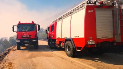 Πυρκαγιά σε επιχείρηση στον Ασπρόπυργο
