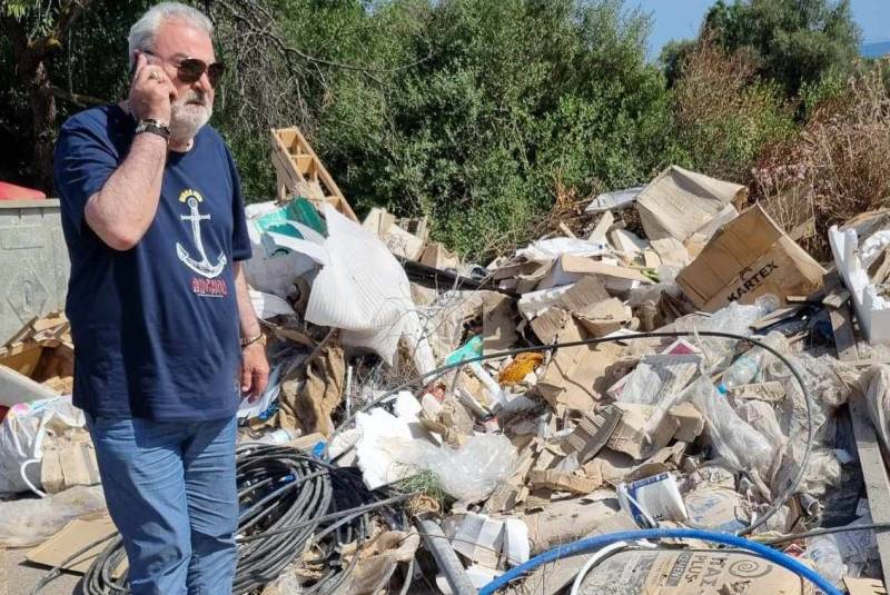 Λεβεντάκης για πεταμένα σκουπίδια: “Καμία ανοχή σε παραβατικές συμπεριφορές”