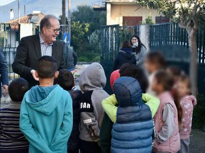 Επίσκεψη Νίκα στο Δημοτικό Σχολείο Ασπροχώματος