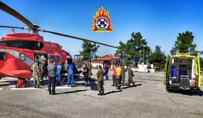Όλυμπος: Ελικόπτερο παρέλαβε ορειβάτη που έπεσε κατά την διάρκεια ανάβασης