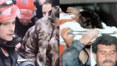 Γιος του αείμνηστου Παναγιώτη Νίκα, ο πυροσβέστης που έβγαλε ζωντανό το 7χρονο κοριτσάκι στη Χατάι (βίντεο)