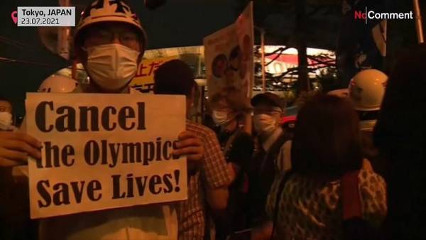 Διαδηλώσεις κατά των Ολυμπιακών Αγώνων στο Τόκιο (βίντεο)