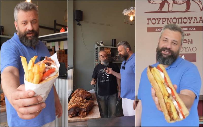 H γουρνοπούλα νέα τάση του street food - Το viral βίντεο από την Καλαμάτα στο Tik-Tok και οι «ουρές» στην Αθήνα