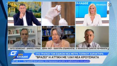 Κορονοϊός: Σύγκρουση Λινού - Βασιλακόπουλου on air για μετάλλαξη Δέλτα και εμβόλια
