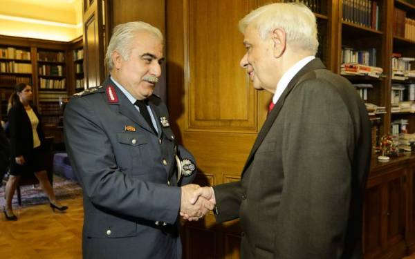Ο Πρόεδρος της Δημοκρατίας δέχθηκε τον νέο αρχηγό της Ελληνικής Αστυνομίας